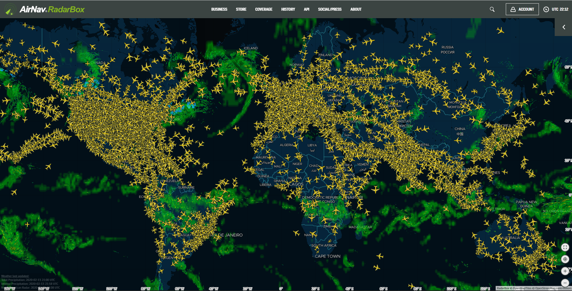 Tracker flight Real Time